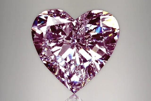 0.34 Carat Heart Pink Lab Diamond