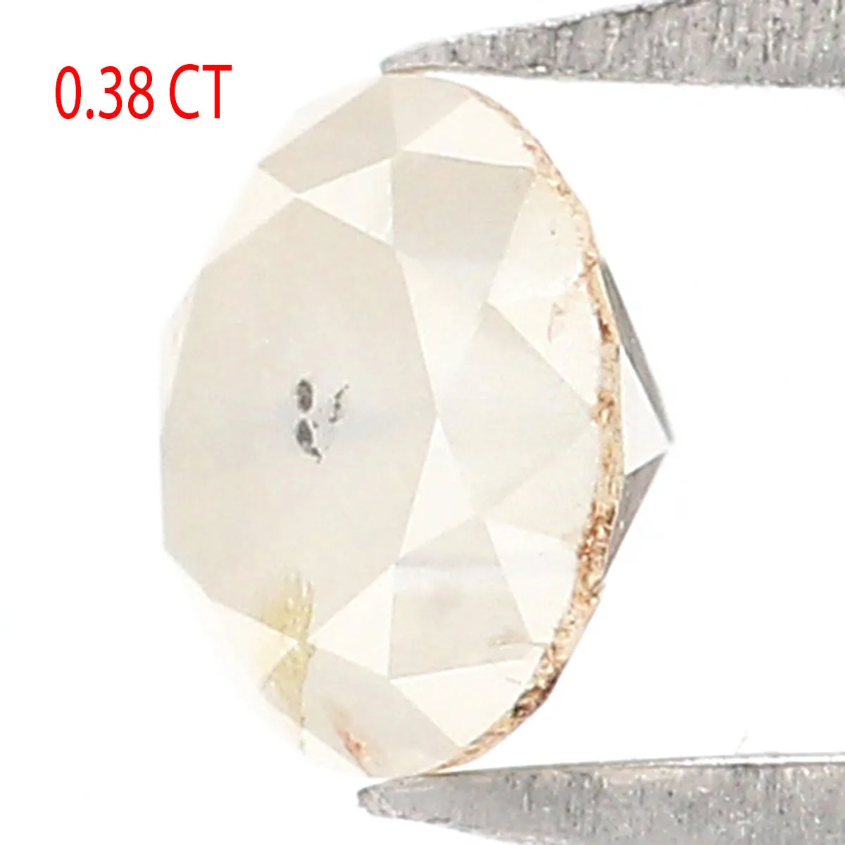 0.38 CT Natural Loose Round Diamond Grey Milky Color Diamond Natural Loose Diamond 4.40 MM Round Brilliant Cut Diamond Round Sha