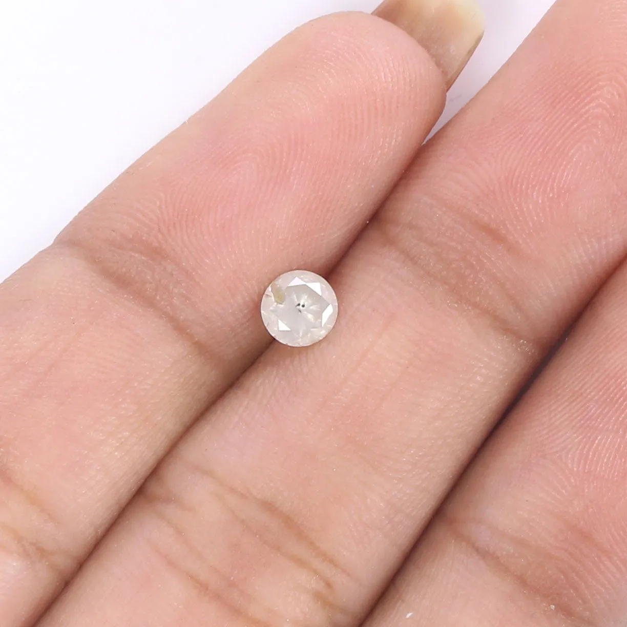 0.38 CT Natural Loose Round Diamond Grey Milky Color Diamond Natural Loose Diamond 4.40 MM Round Brilliant Cut Diamond Round Sha