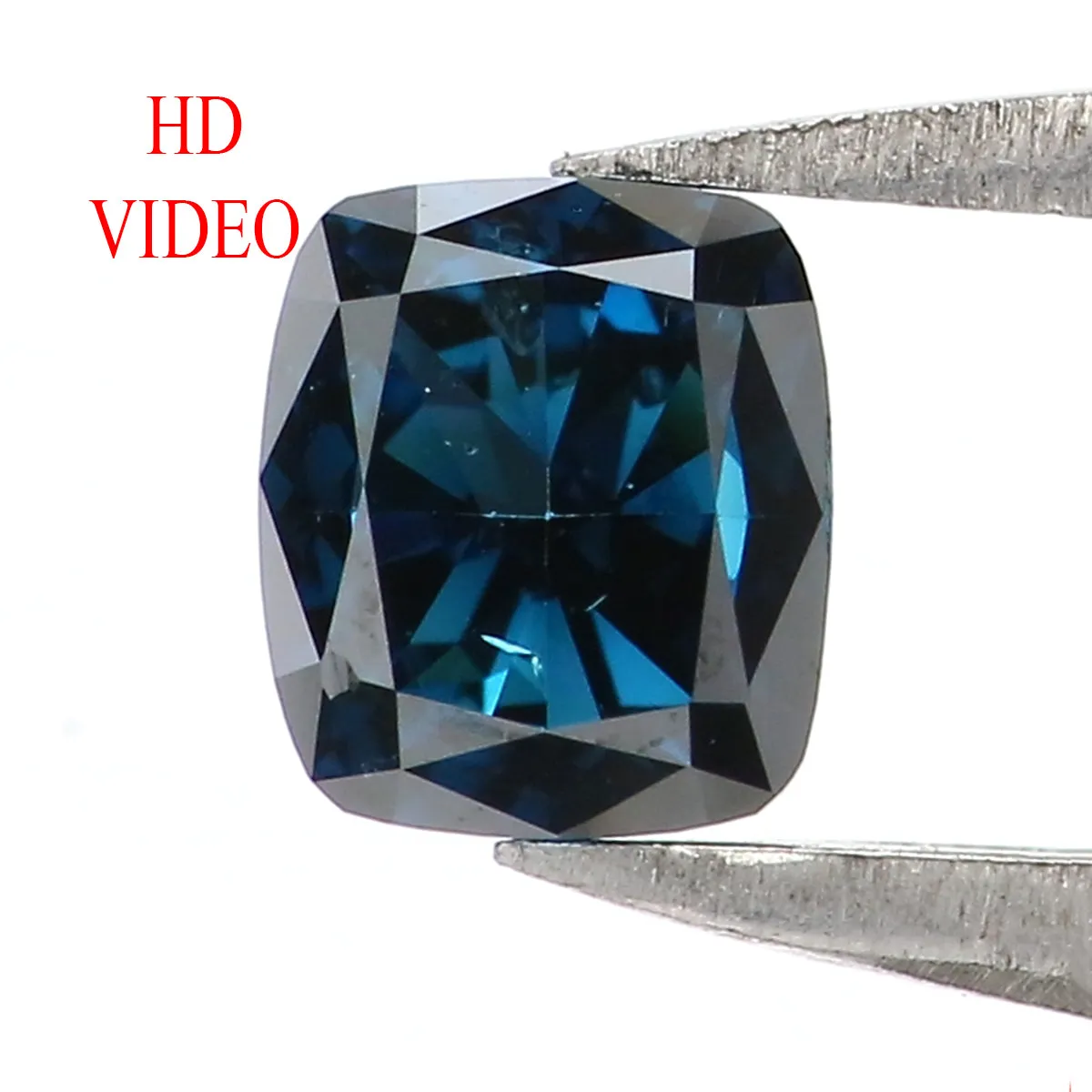 0.54 CT Natural Loose Cushion Shape Diamond Blue Color Cushion Cut Diamond 4.50 MM Natural Blue Color Cushion Brilliant Cut Diam