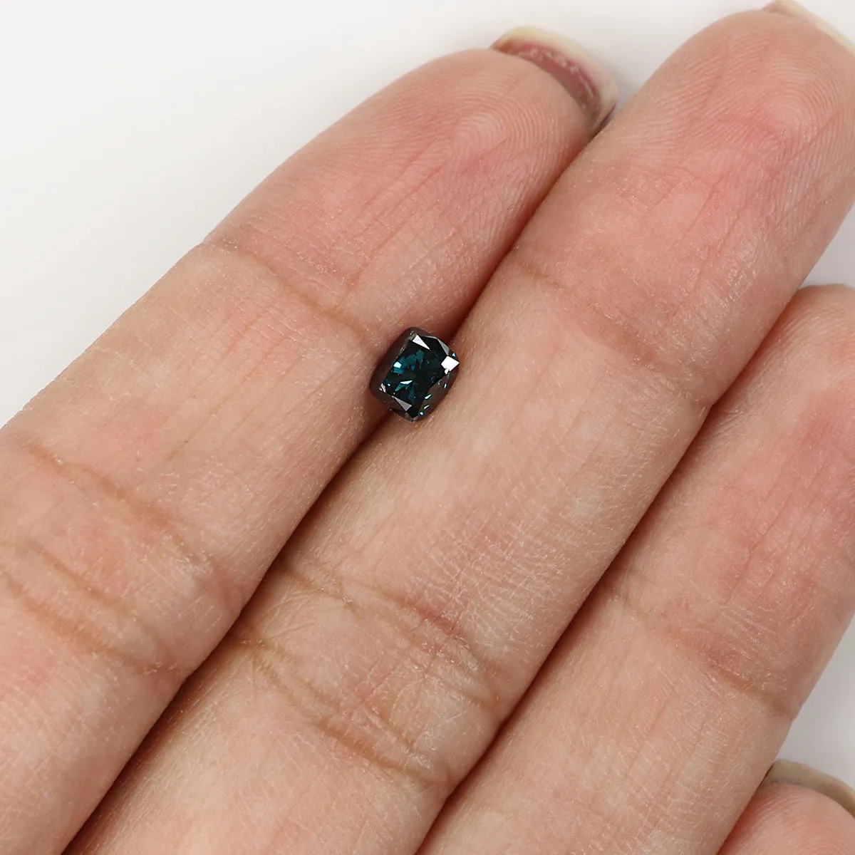 0.54 CT Natural Loose Cushion Shape Diamond Blue Color Cushion Cut Diamond 4.50 MM Natural Blue Color Cushion Brilliant Cut Diam