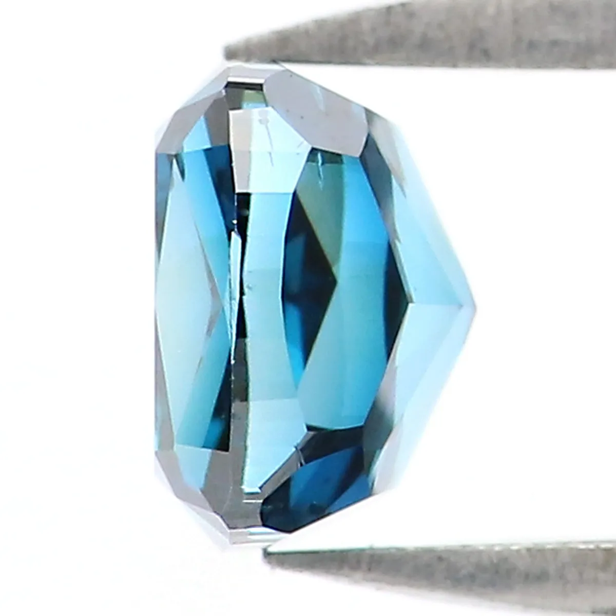 0.54 CT Natural Loose Cushion Shape Diamond Blue Color Cushion Cut Diamond 4.50 MM Natural Blue Color Cushion Brilliant Cut Diam