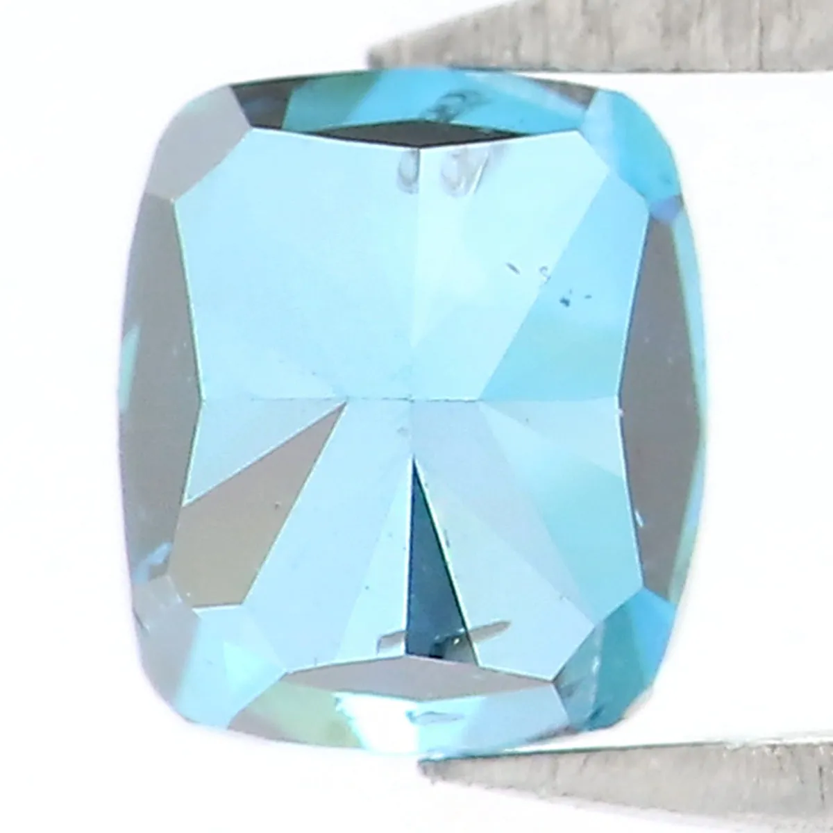 0.54 CT Natural Loose Cushion Shape Diamond Blue Color Cushion Cut Diamond 4.50 MM Natural Blue Color Cushion Brilliant Cut Diam