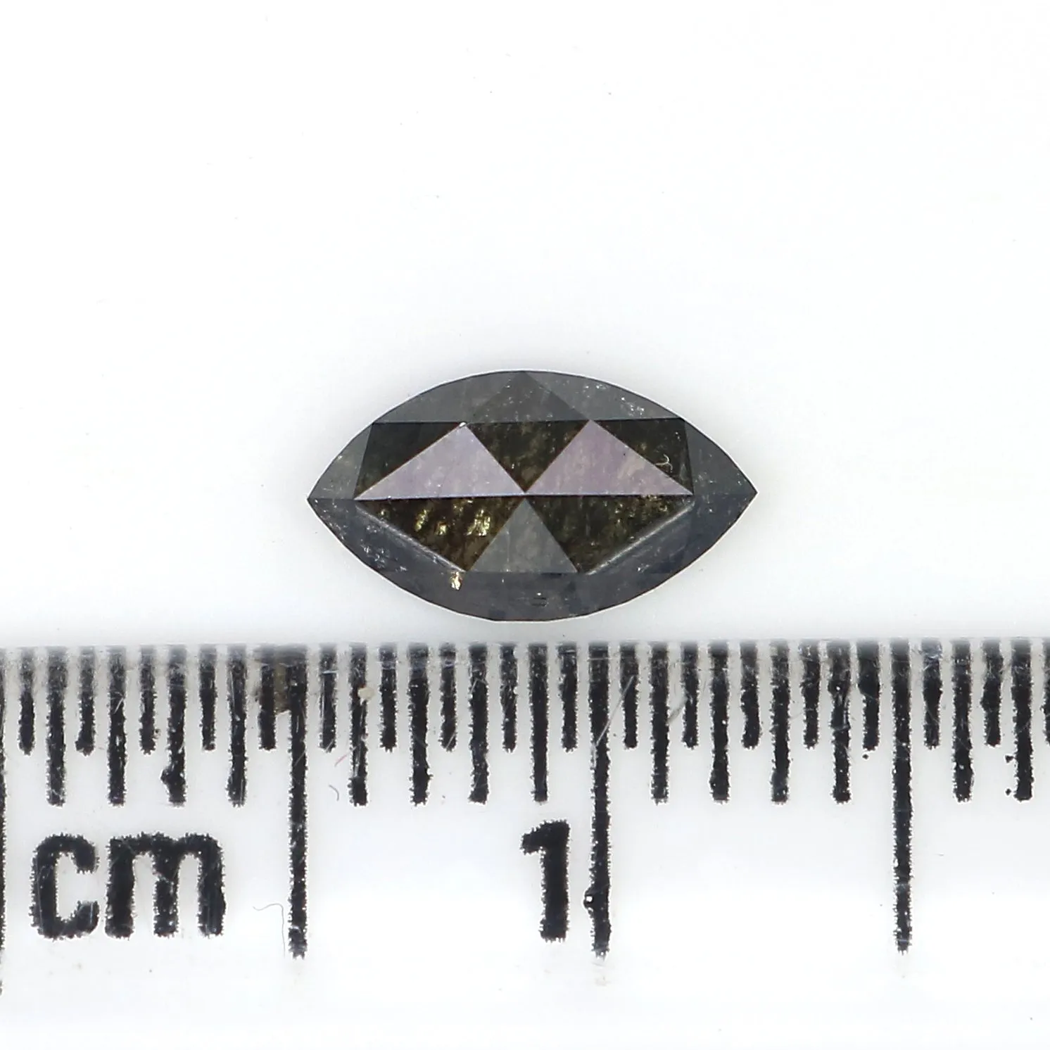 0.55 CT Natural Loose Marquise Shape Diamond Salt And Pepper Marquise Rose Cut Diamond 7.45 MM Black Grey Color Marquise Cut Dia