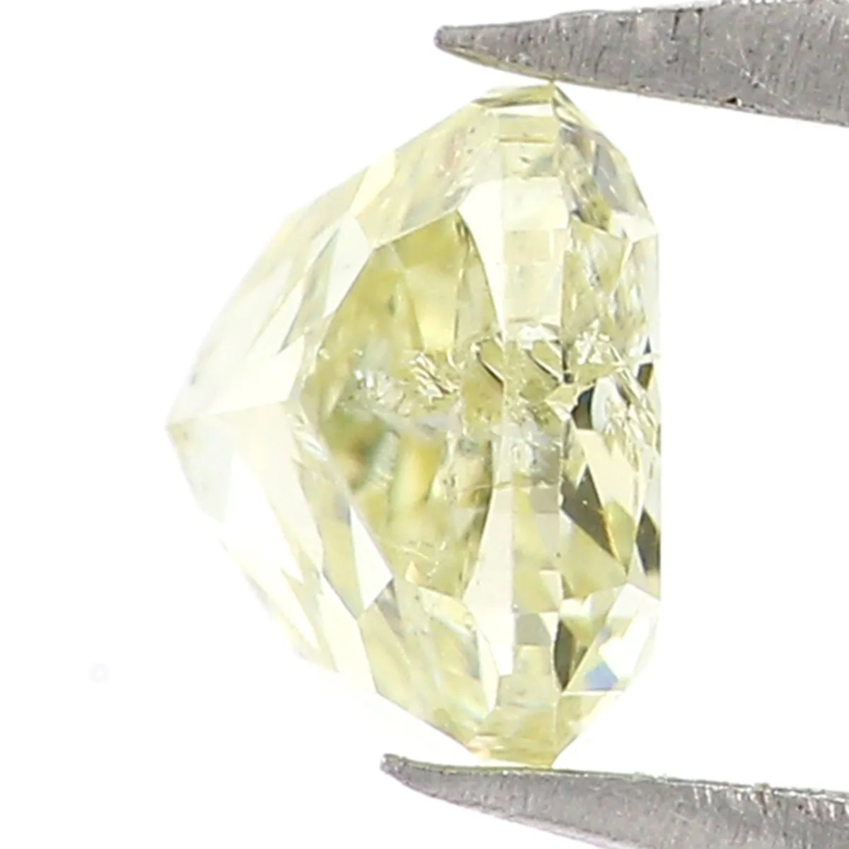 0.58 CT Natural Loose Cushion Shape Diamond Fancy Yellow Color Cushion Diamond 4.70 MM Natural Loose Cushion Brilliant Cut Diamo