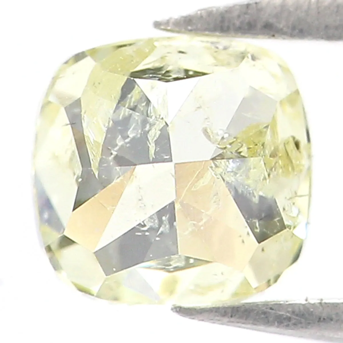 0.58 CT Natural Loose Cushion Shape Diamond Fancy Yellow Color Cushion Diamond 4.70 MM Natural Loose Cushion Brilliant Cut Diamo