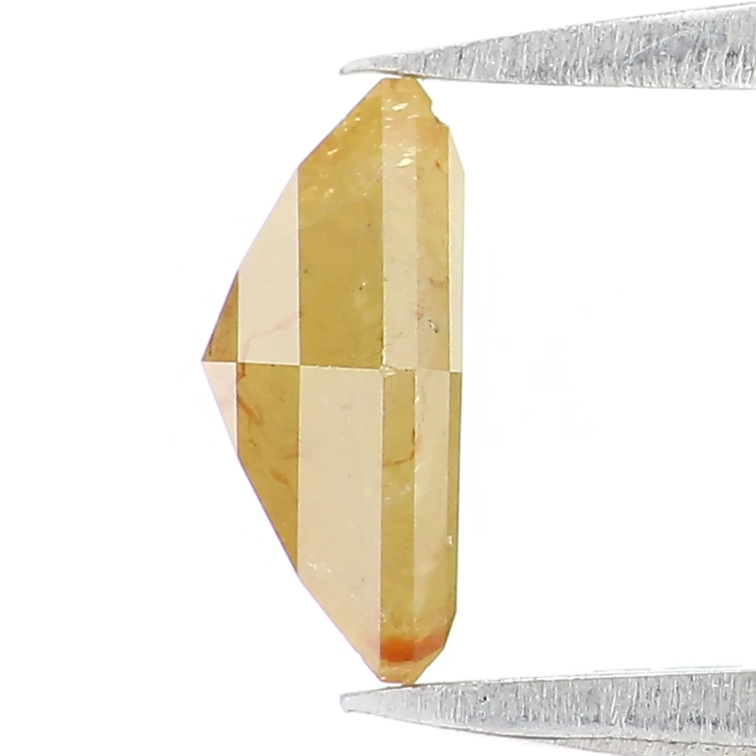 0.68 Ct Natural Loose Kite Shape Diamond Yellow Color Kite Shape Diamond 7.20 MM Natural Loose Diamond Yellow Kite Rose Cut Diam