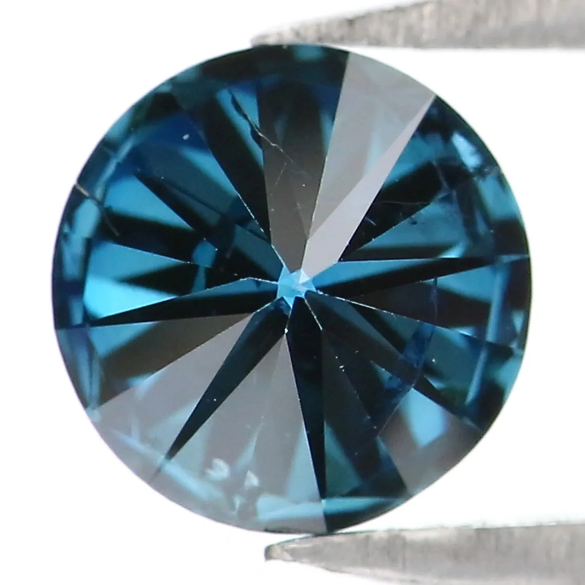 0.70 Ct Natural Loose Round Shape Diamond Blue Color Round Cut Diamond 5.40 MM Natural Loose Blue Diamond Round Brilliant Cut Di