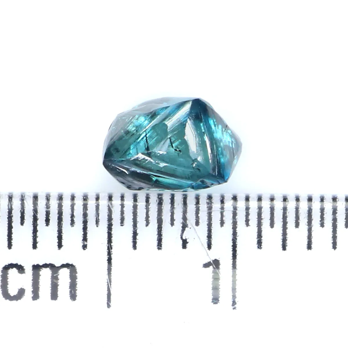 0.85 CT Natural Loose Rough Shape Diamond Blue Color Rough Cut Diamond 6.05 MM Natural Loose Blue Diamond Rough Crystal Cut Diam