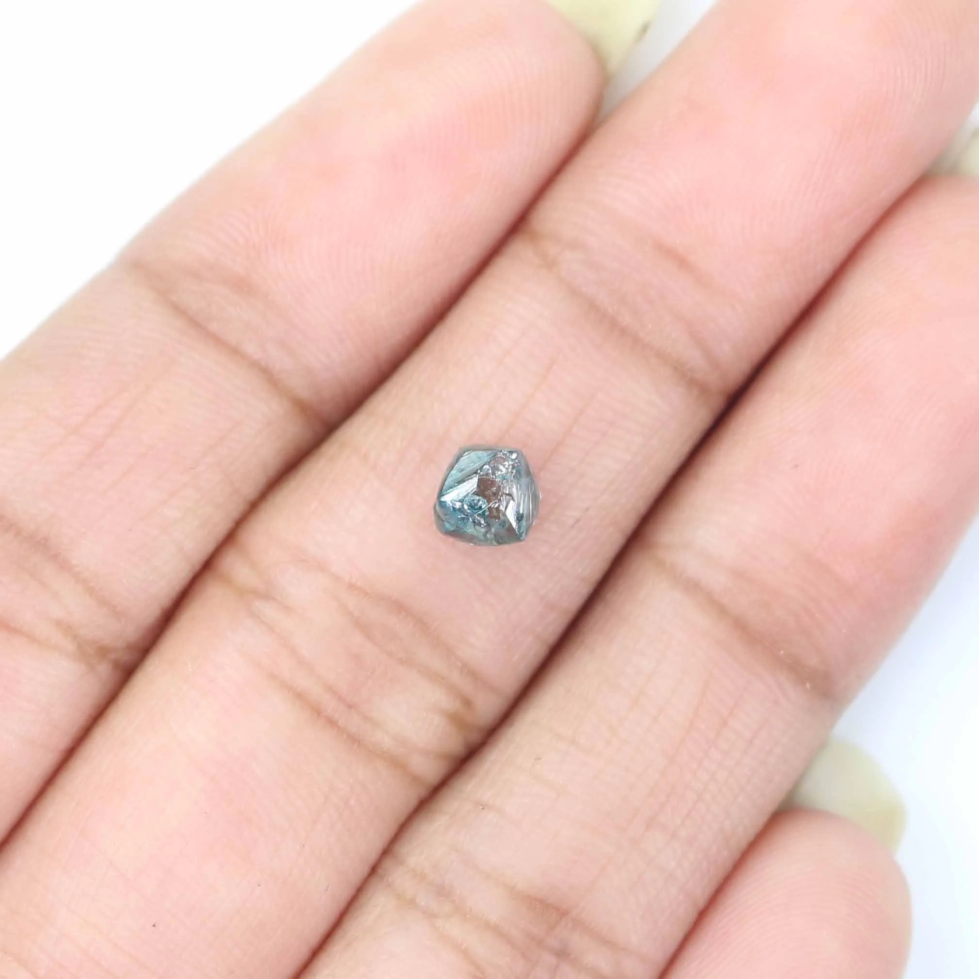 0.94 CT Natural Loose Rough Shape Diamond Blue Color Rough Cut Diamond 5.75 MM Natural Loose Blue Diamond Rough Irregular Cut Di