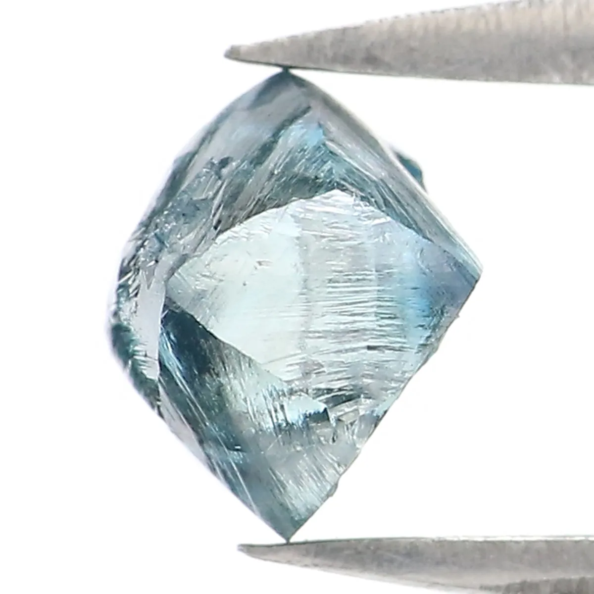 0.94 CT Natural Loose Rough Shape Diamond Blue Color Rough Cut Diamond 5.75 MM Natural Loose Blue Diamond Rough Irregular Cut Di