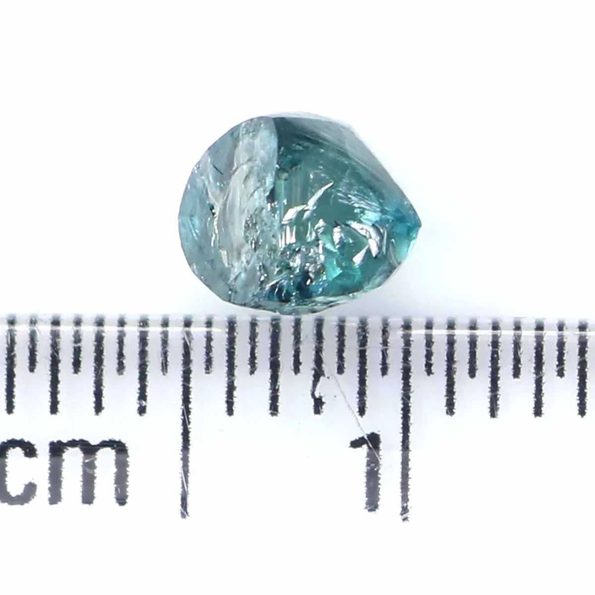 0.94 CT Natural Loose Rough Shape Diamond Blue Color Rough Cut Diamond 5.75 MM Natural Loose Blue Diamond Rough Irregular Cut Di