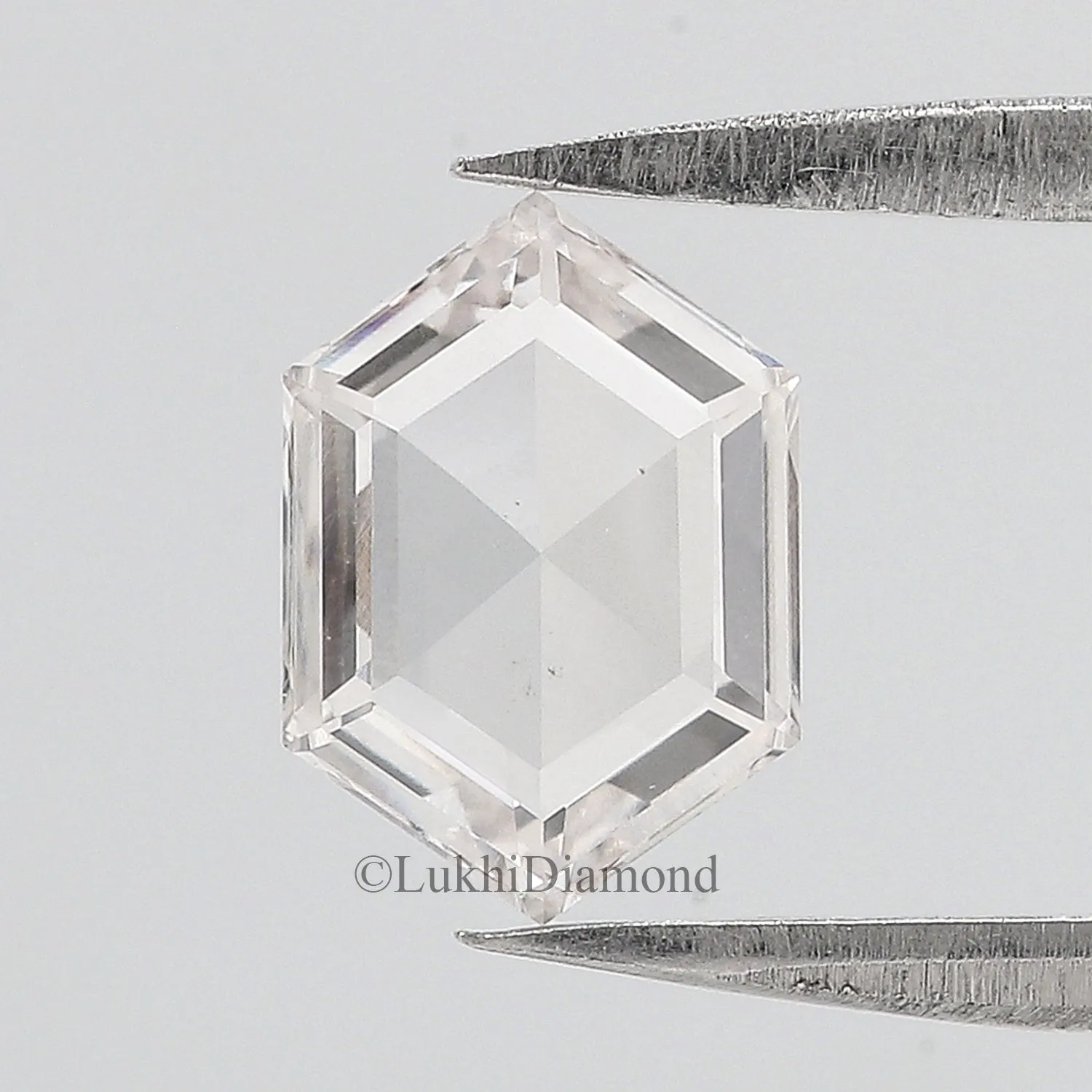 0.95 CT Hexagon Brilliant Cut Lab Grown Diamond Lab Created Loose Diamond Hexagon CVD Diamond Lab Made Hexagon for Engagement Ri