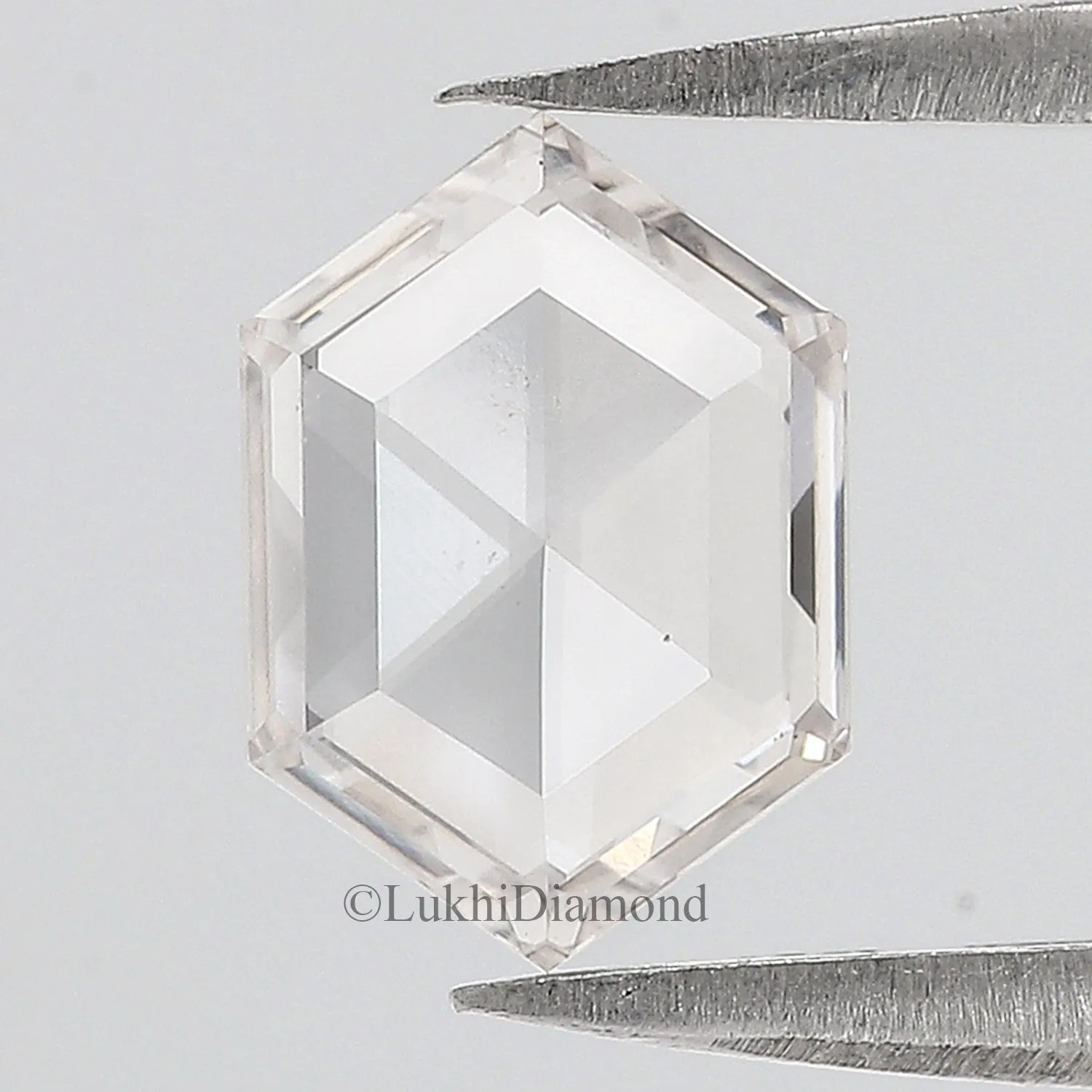 0.95 CT Hexagon Brilliant Cut Lab Grown Diamond Lab Created Loose Diamond Hexagon CVD Diamond Lab Made Hexagon for Engagement Ri