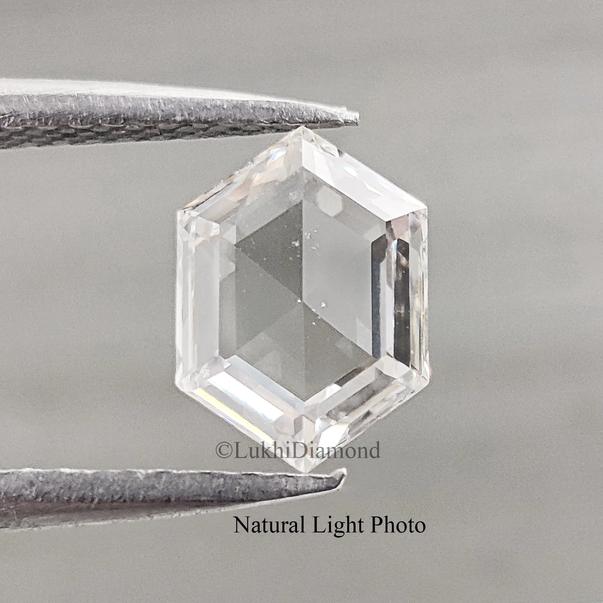 0.95 CT Hexagon Brilliant Cut Lab Grown Diamond Lab Created Loose Diamond Hexagon CVD Diamond Lab Made Hexagon for Engagement Ri