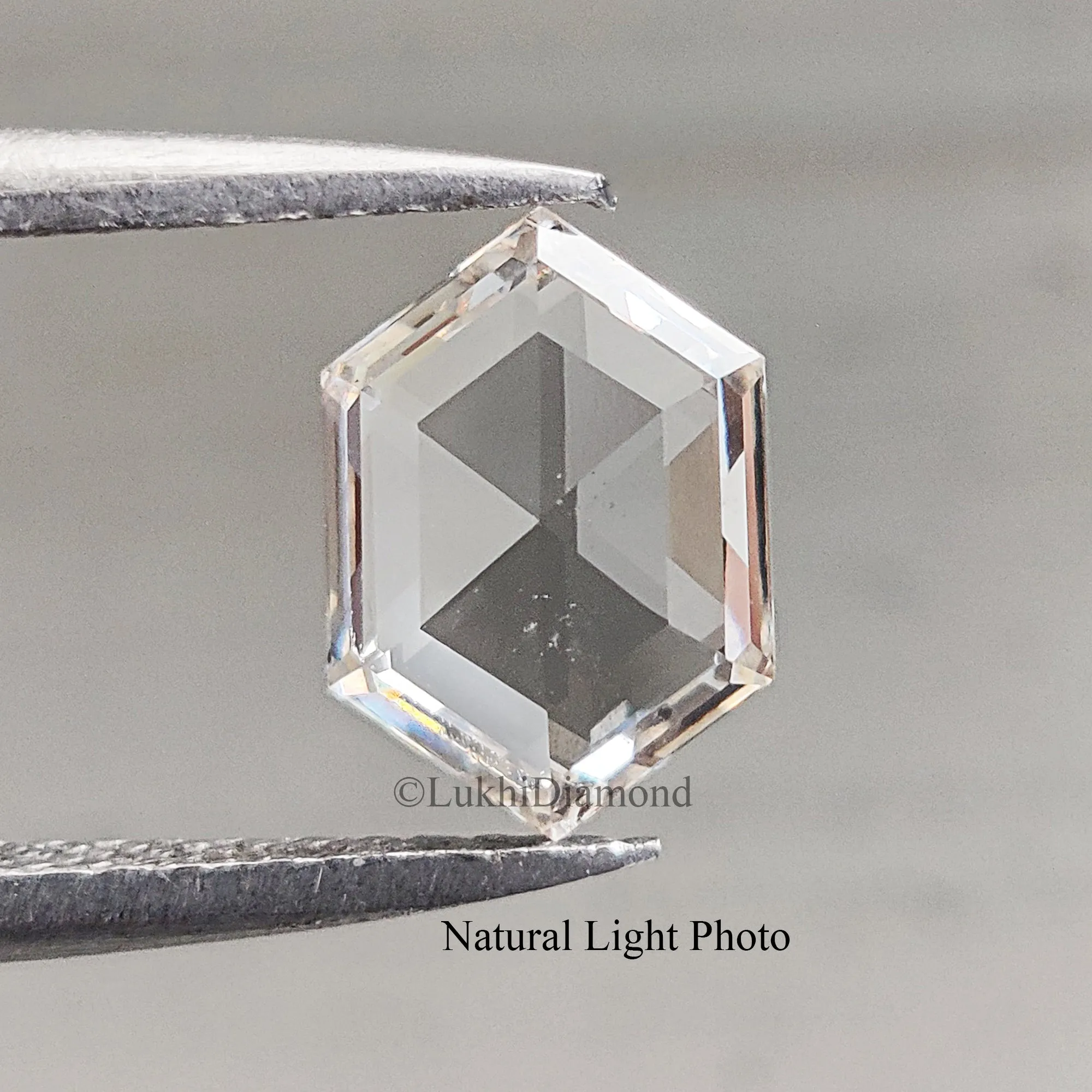 0.95 CT Hexagon Brilliant Cut Lab Grown Diamond Lab Created Loose Diamond Hexagon CVD Diamond Lab Made Hexagon for Engagement Ri