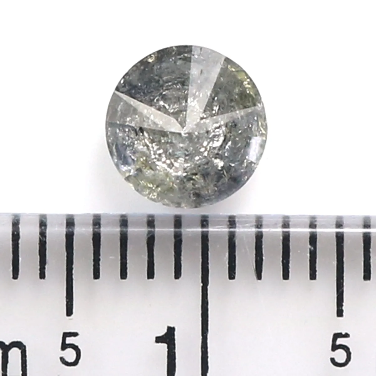 0.96 CT Natural Loose Round Shape Diamond Salt And Pepper Round Cut Diamond 6.00 MM Natural Loose Diamond Round Brilliant Cut Di