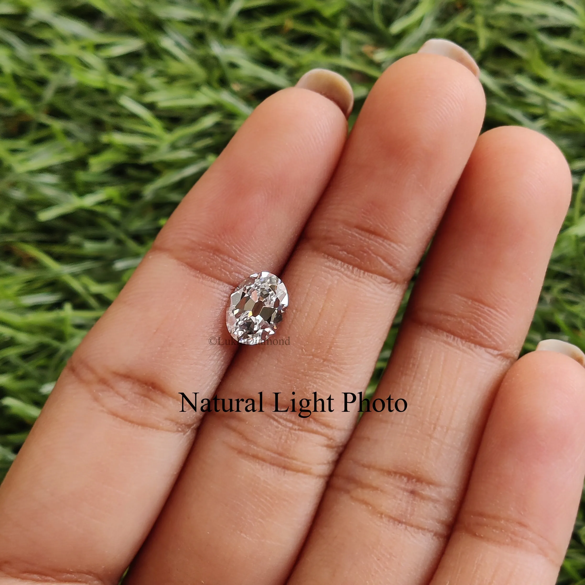 1 CT Oval Old European Cut Lab Grown Diamond Lab Created Oval Loose Diamond Oval CVD Diamond Lab Made Oval Cut for Engagement Ri