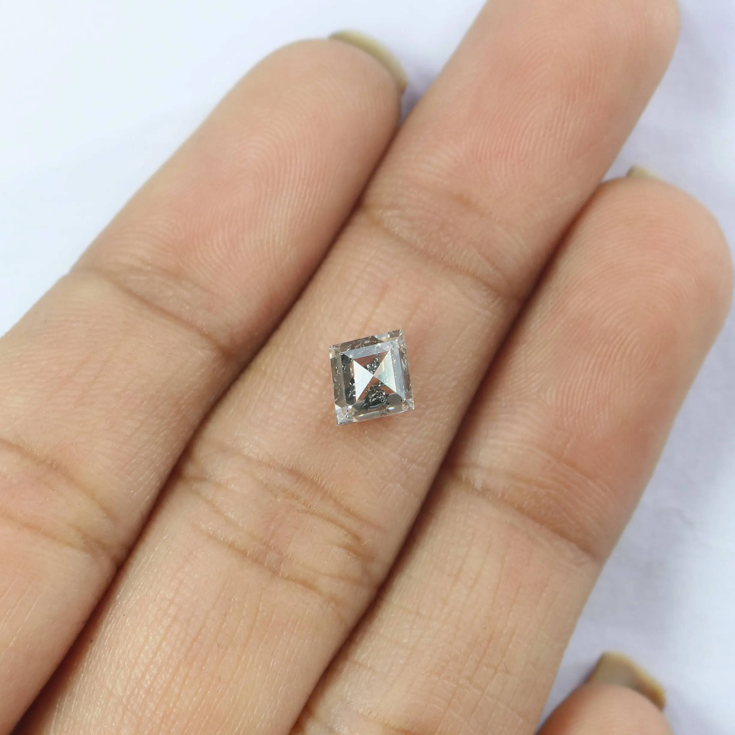 1.07 CT Natural Loose Kite Shape Diamond White - F Color Kite Cut Diamond 7.45 MM Natural Diamond White - F Kite Rose Cut Diamon