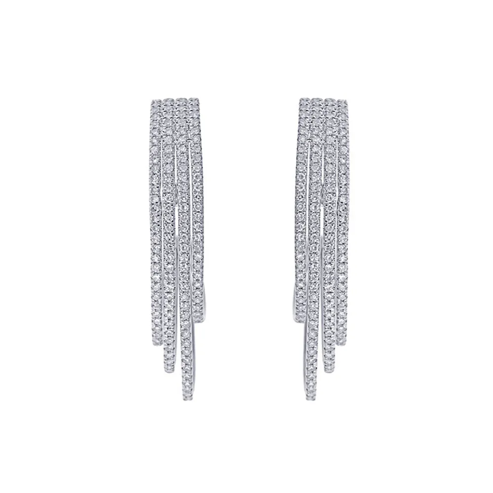 10KT WHITE GOLD DIAMOND (1/2CTW) EARRING