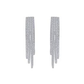 10KT WHITE GOLD DIAMOND (1/2CTW) EARRING