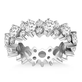 14k White Gold Ornamental Round Diamond Eternity Ring-rxd94048y28bt