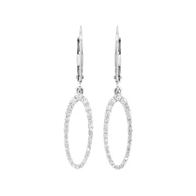 14KT WHITE GOLD DIAMOND (1/2CTW) EARRING