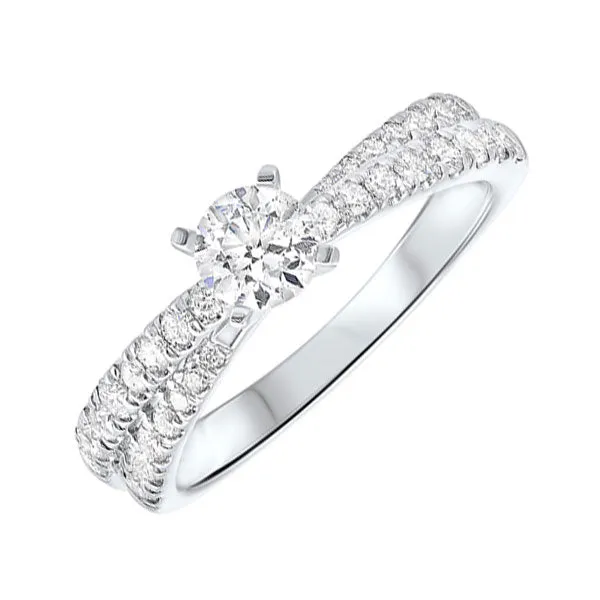 14KT WHITE GOLD DIAMOND(1CTW) RING