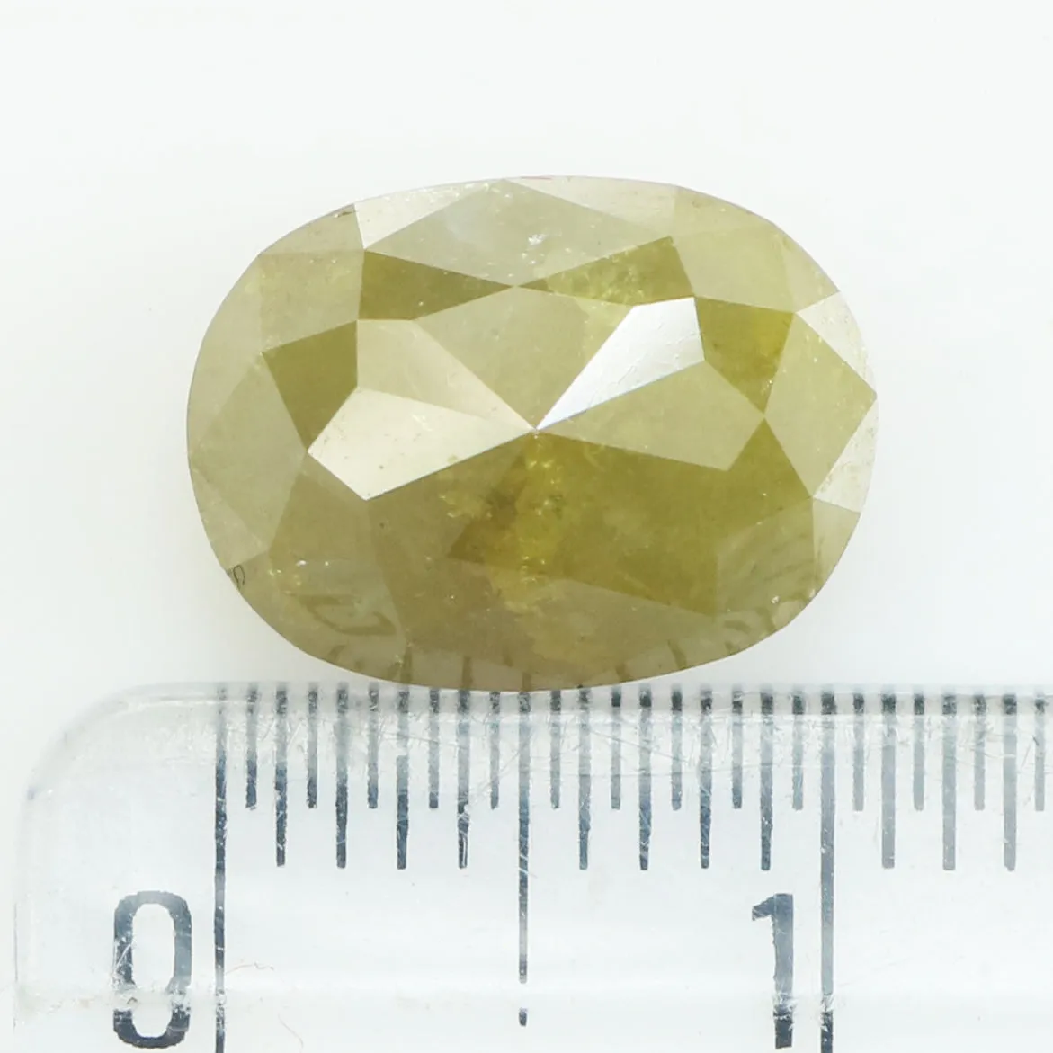 5.01 CT Natural Loose Oval Shape Diamond Yellow Color Oval Shape Diamond 11.40 MM Natural Loose Green Color Oval Rose Cut Diamon