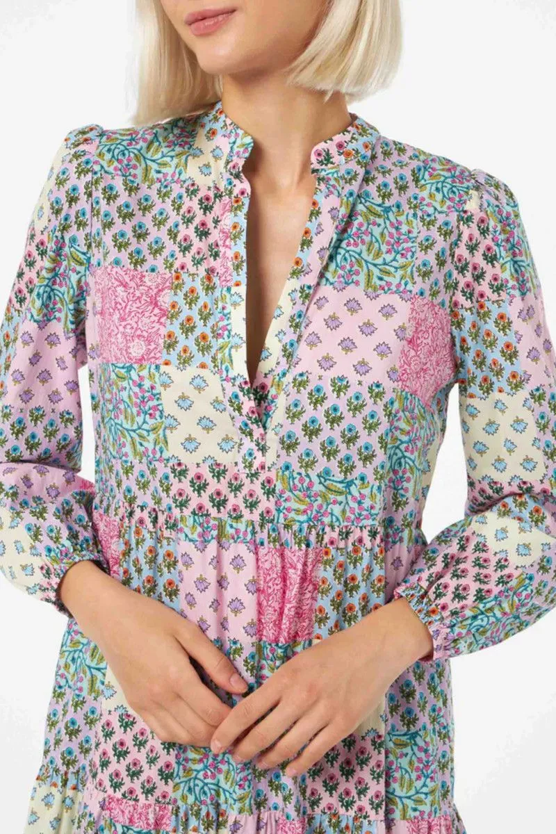 Abito lungo di cotone donna Fantasia