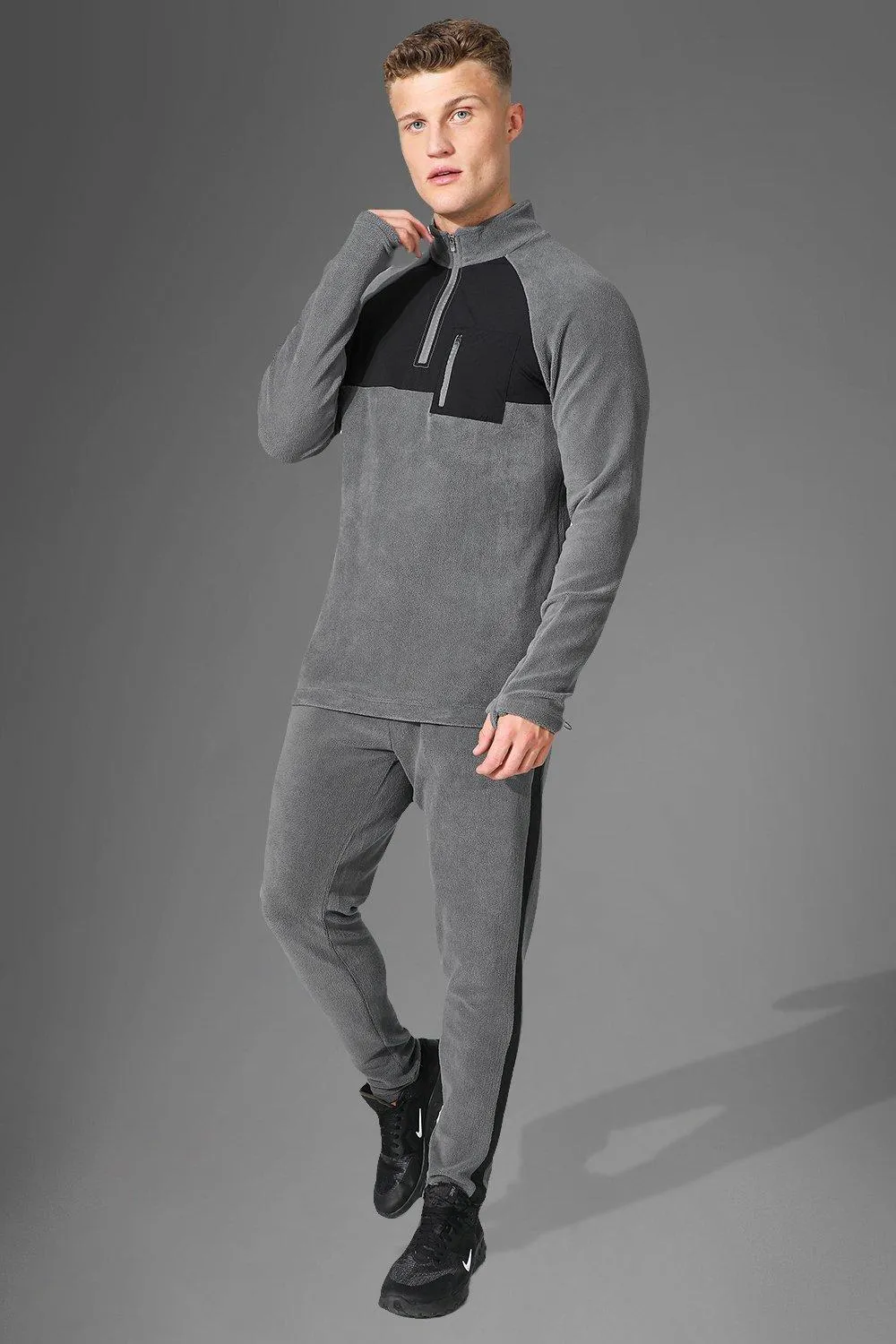 Active Gym Polar Fleece 1/4  Zip Tracksuit