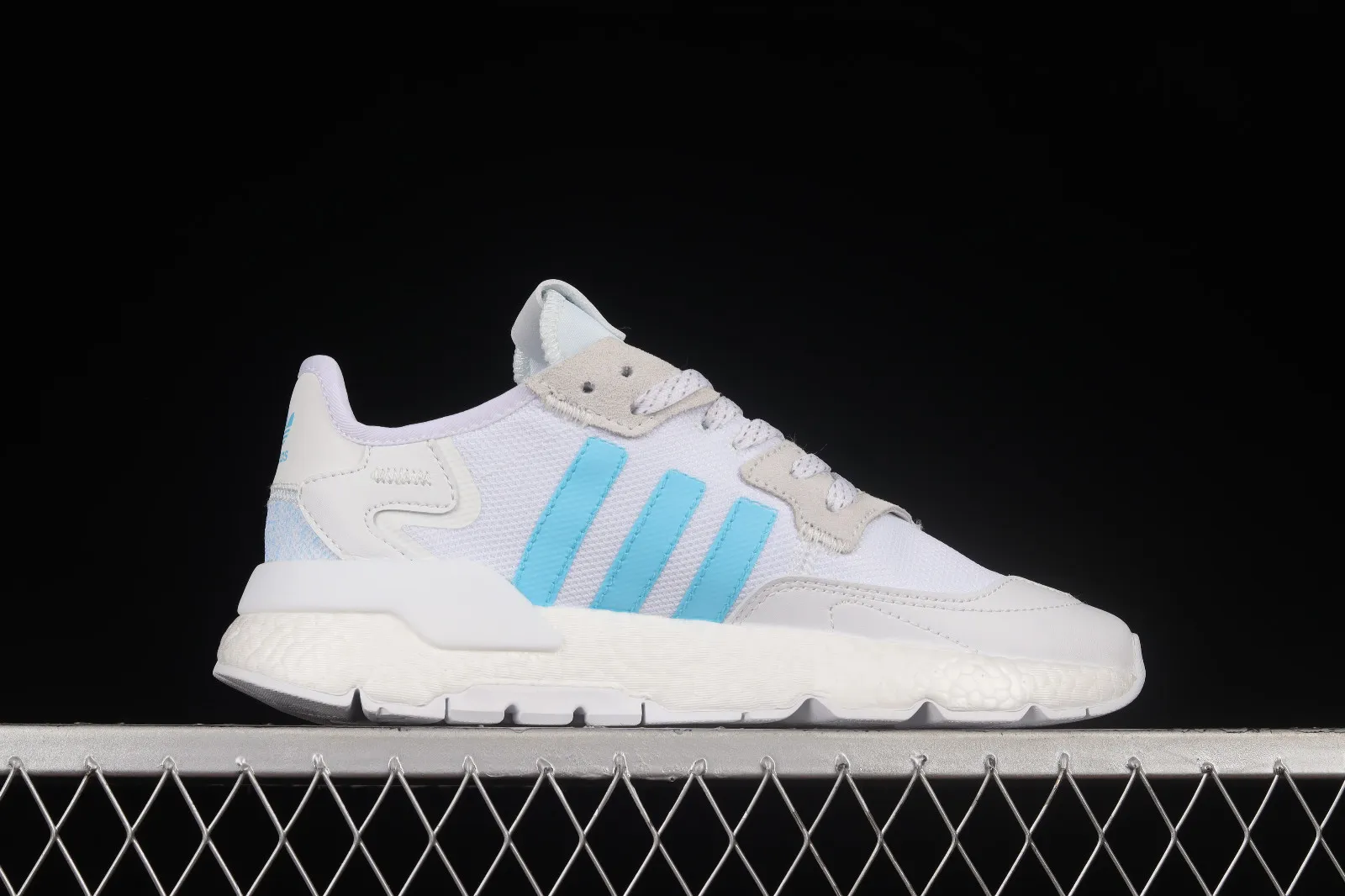 Adidas Nite Jogger Boost Cloud White Navy Blue Light Grey FW6699