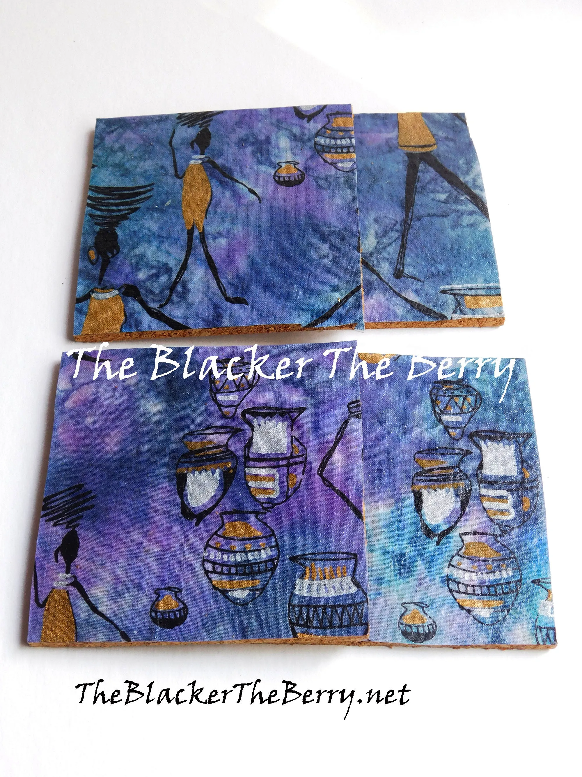 African Coasters Black Art Home Decor The Blacker The Berry