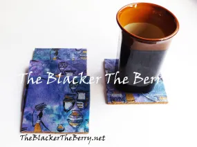 African Coasters Black Art Home Decor The Blacker The Berry