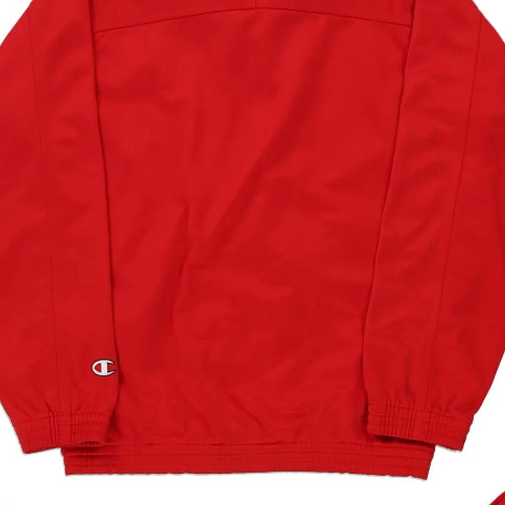 Age 9-10 Champion Full Tracksuit - Small Red Polyester