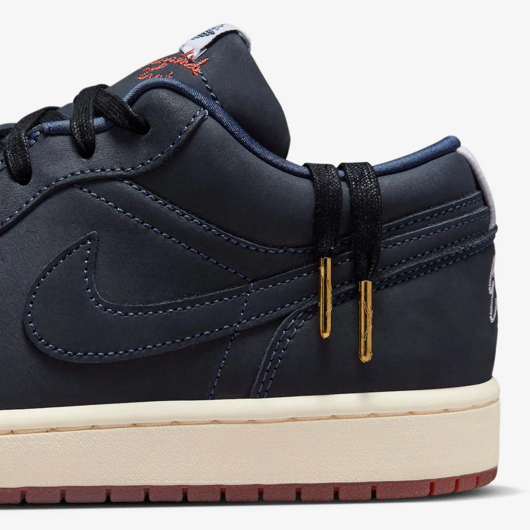 Air Jordan 1 Low Eastside Golf Out of the Mud Midnight Navy Burnt Sunrise DV1759-448