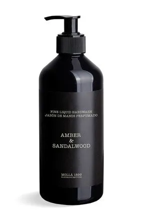 Amber & Sandalwood Black 16.9 fl oz/500 ml.-Fine Liquid Handwash