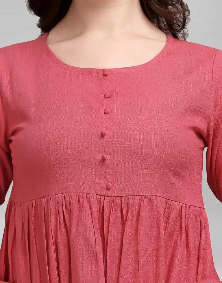 Angelic Pink Gathered Top