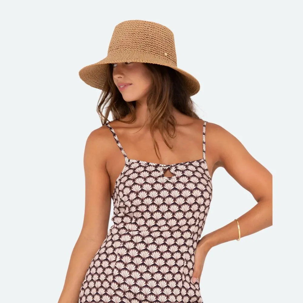 Ariel Straw Bucket Hat - Womens