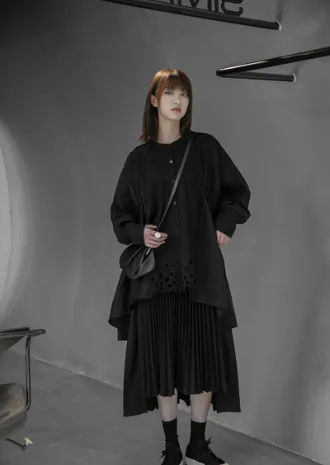 Asami Loose Long Sleeve Irregular Shirt