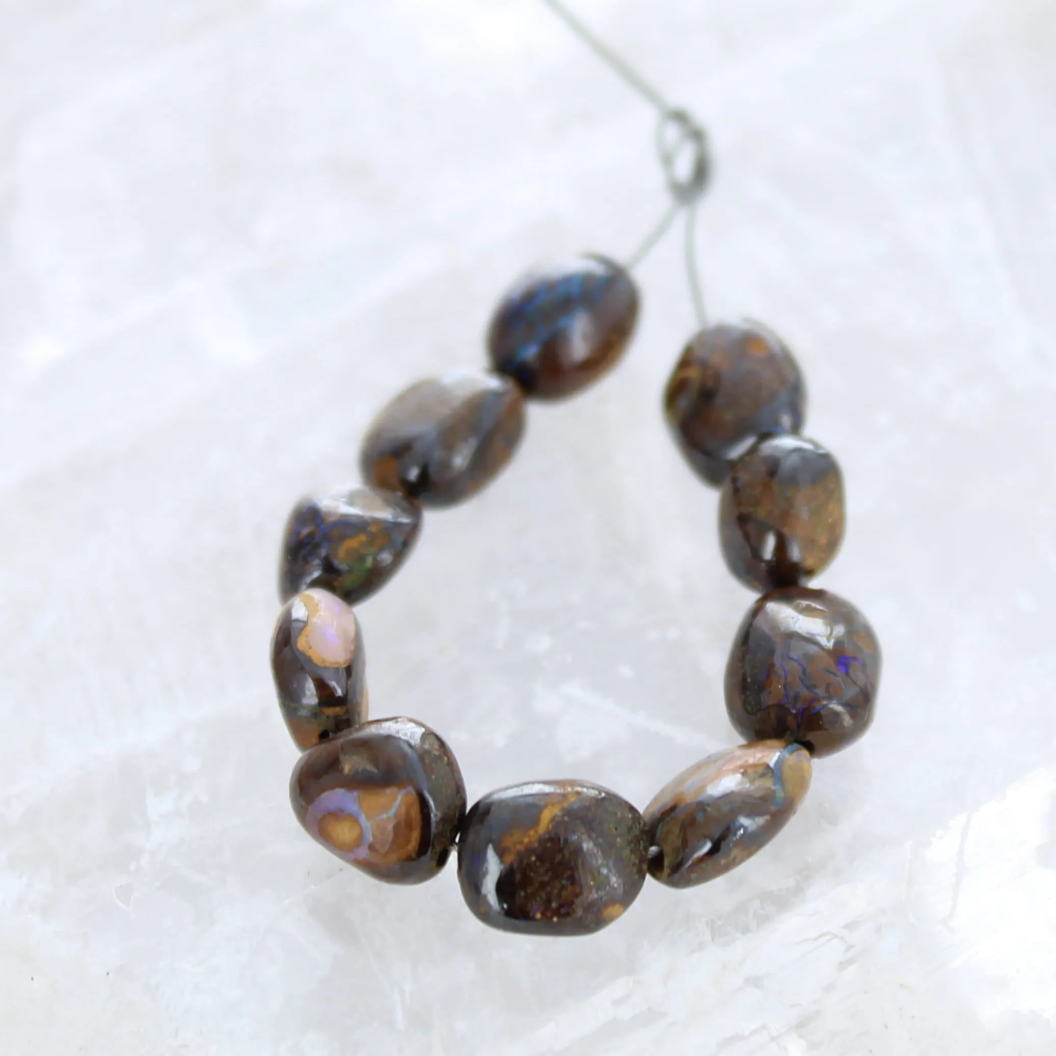 Australian Golden Boulder Opal Beads 3 #1