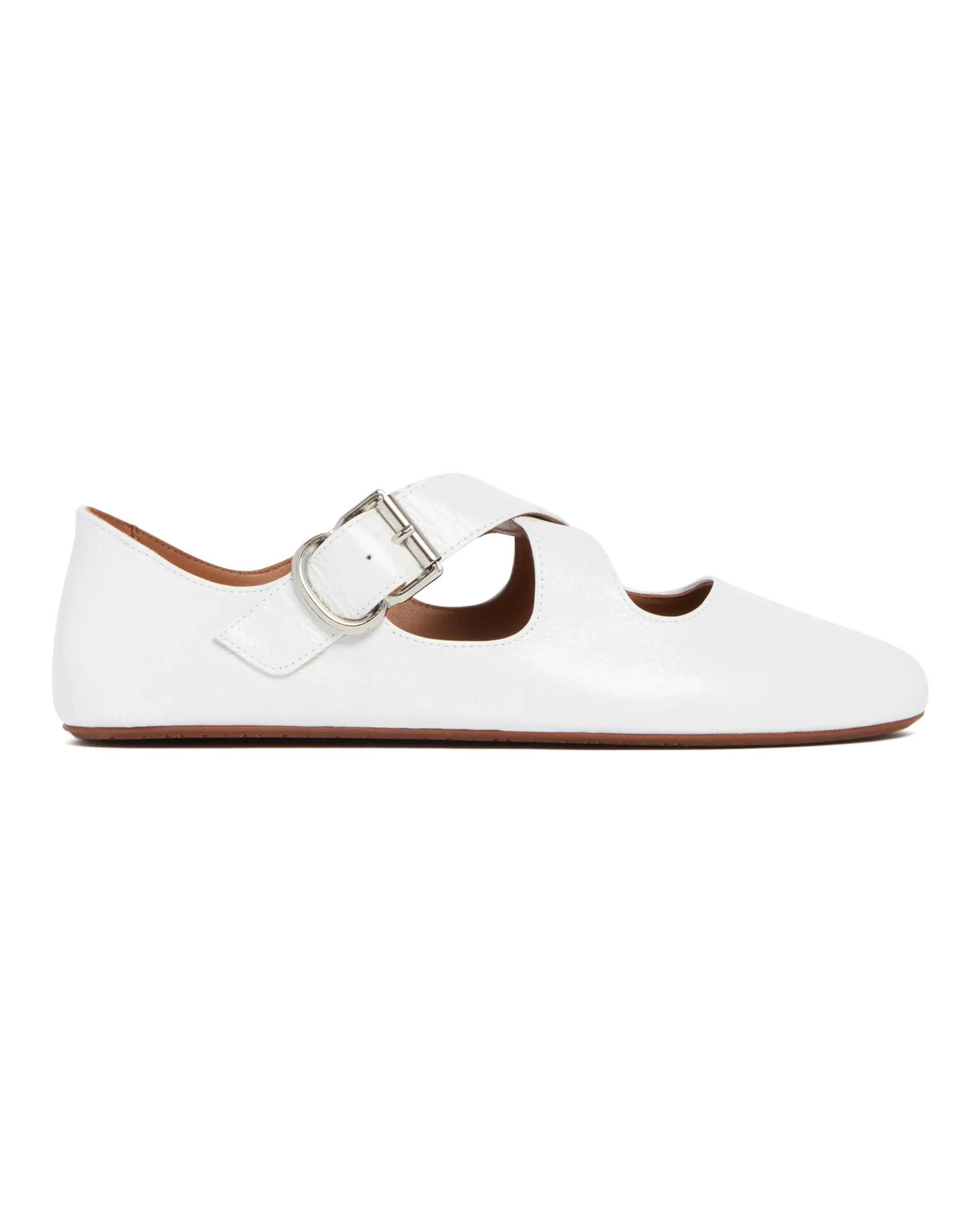 Ballerine Incrociate Bianche