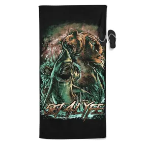 BEAR VS SHARK PREMIUM TOWEL