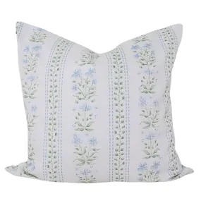 Blue and Green trellis cushion cover