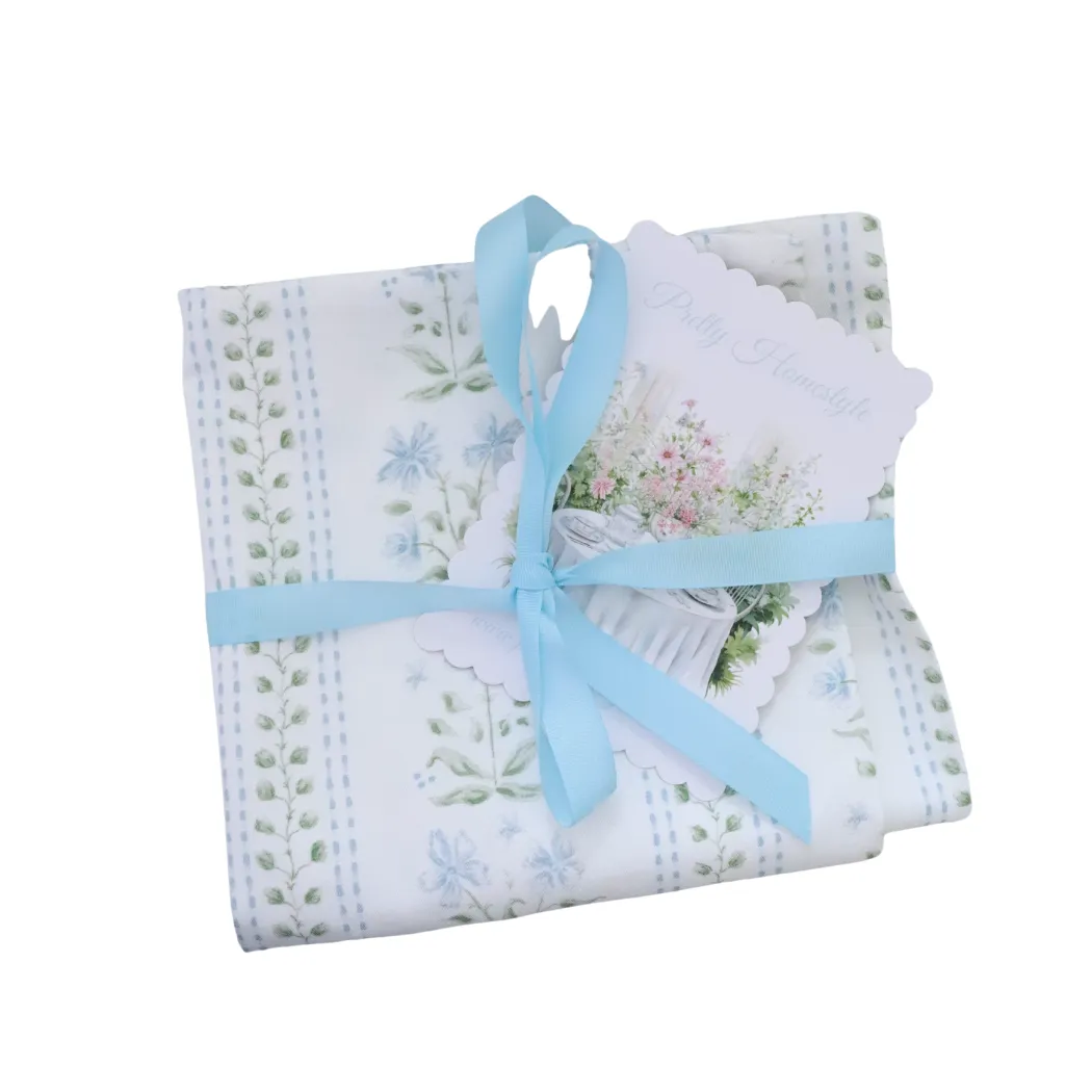 Blue and Green trellis cushion cover