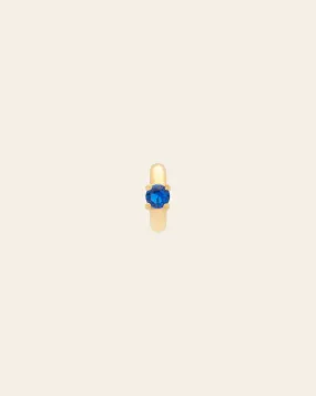 Blue Sapphire Solitaire Spacer - Gold Vermeil