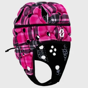 Body Armour Ventilator Rugby Headguard Pink Tartan