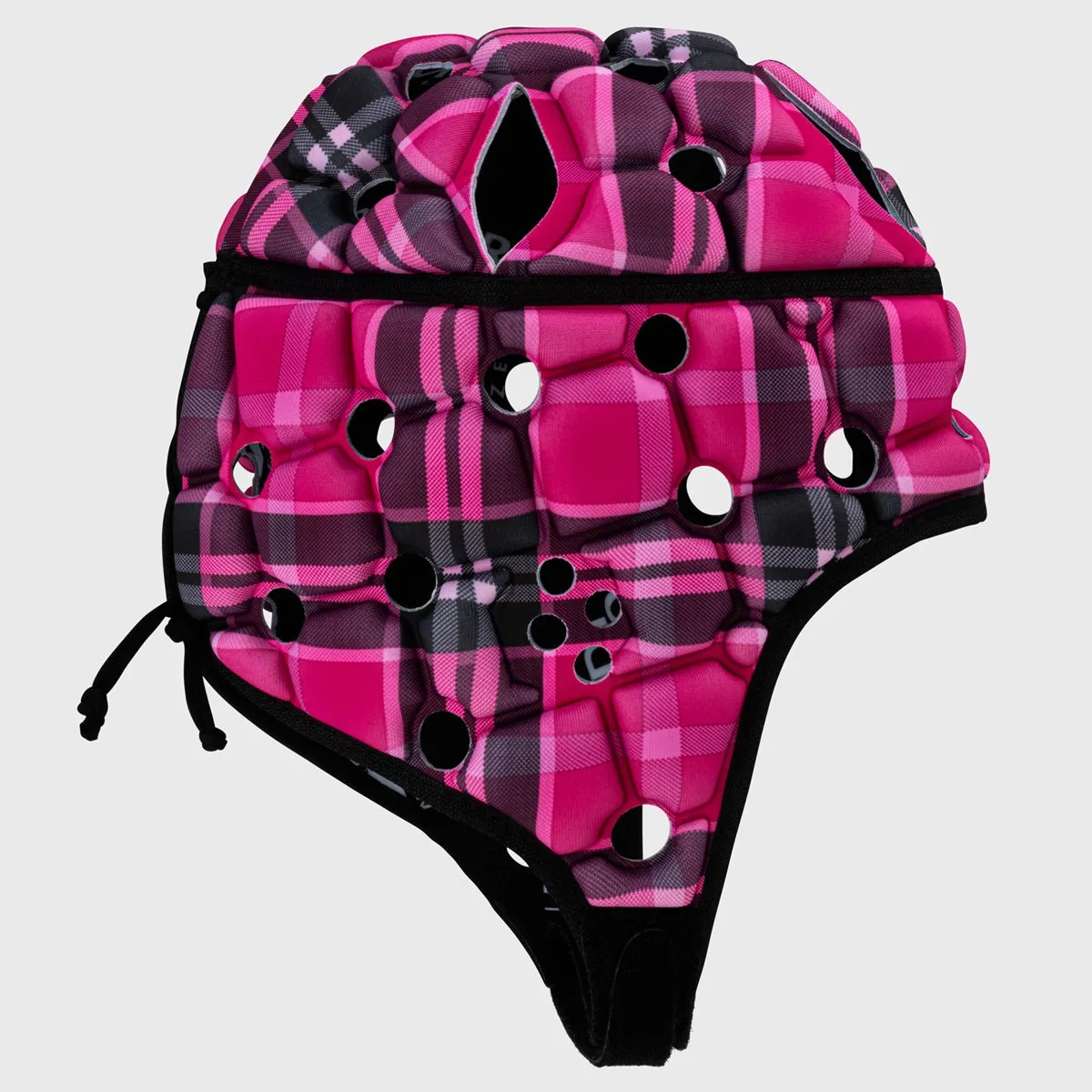 Body Armour Ventilator Rugby Headguard Pink Tartan