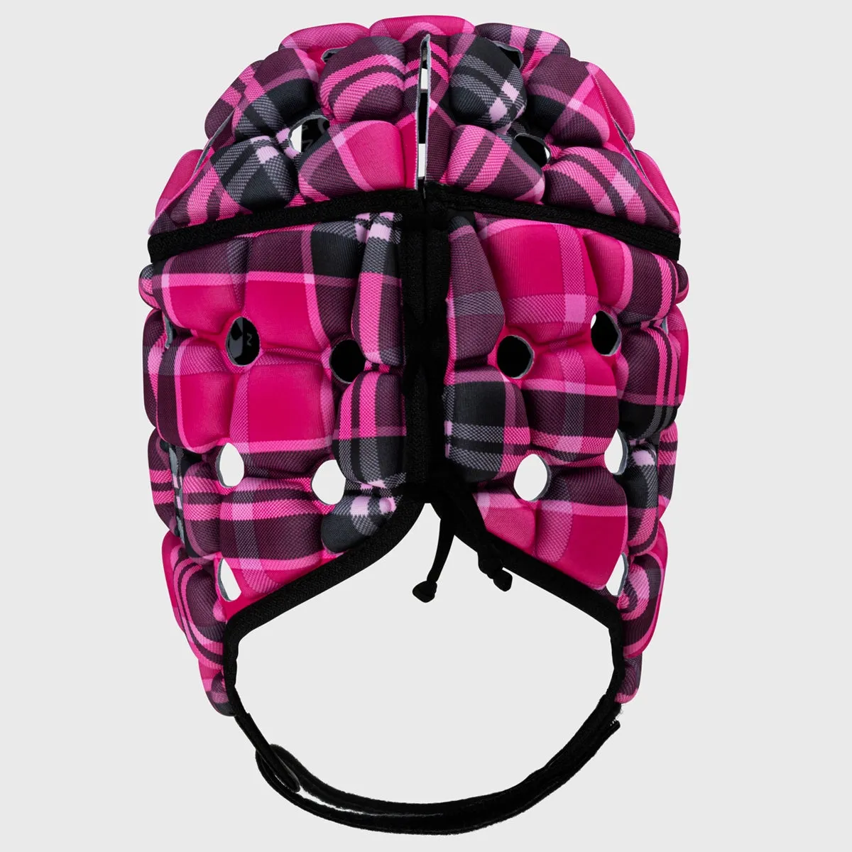 Body Armour Ventilator Rugby Headguard Pink Tartan