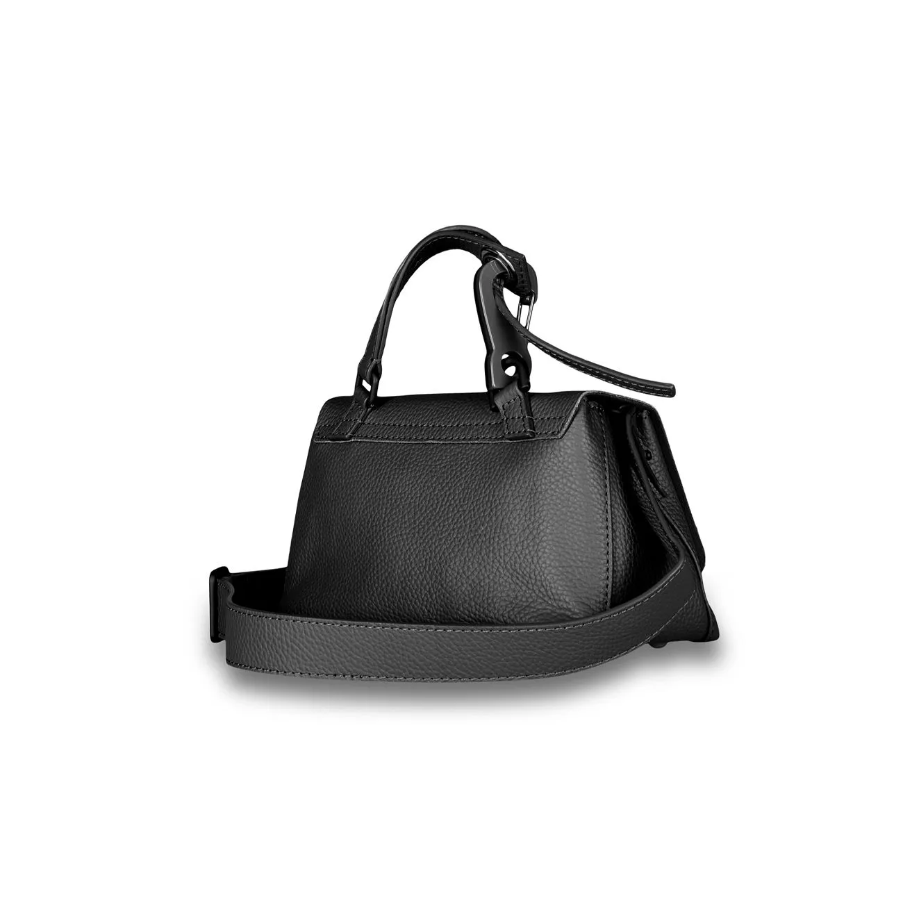 BORSA POSTINA BABY PURA HOOKED Donna Black Etna